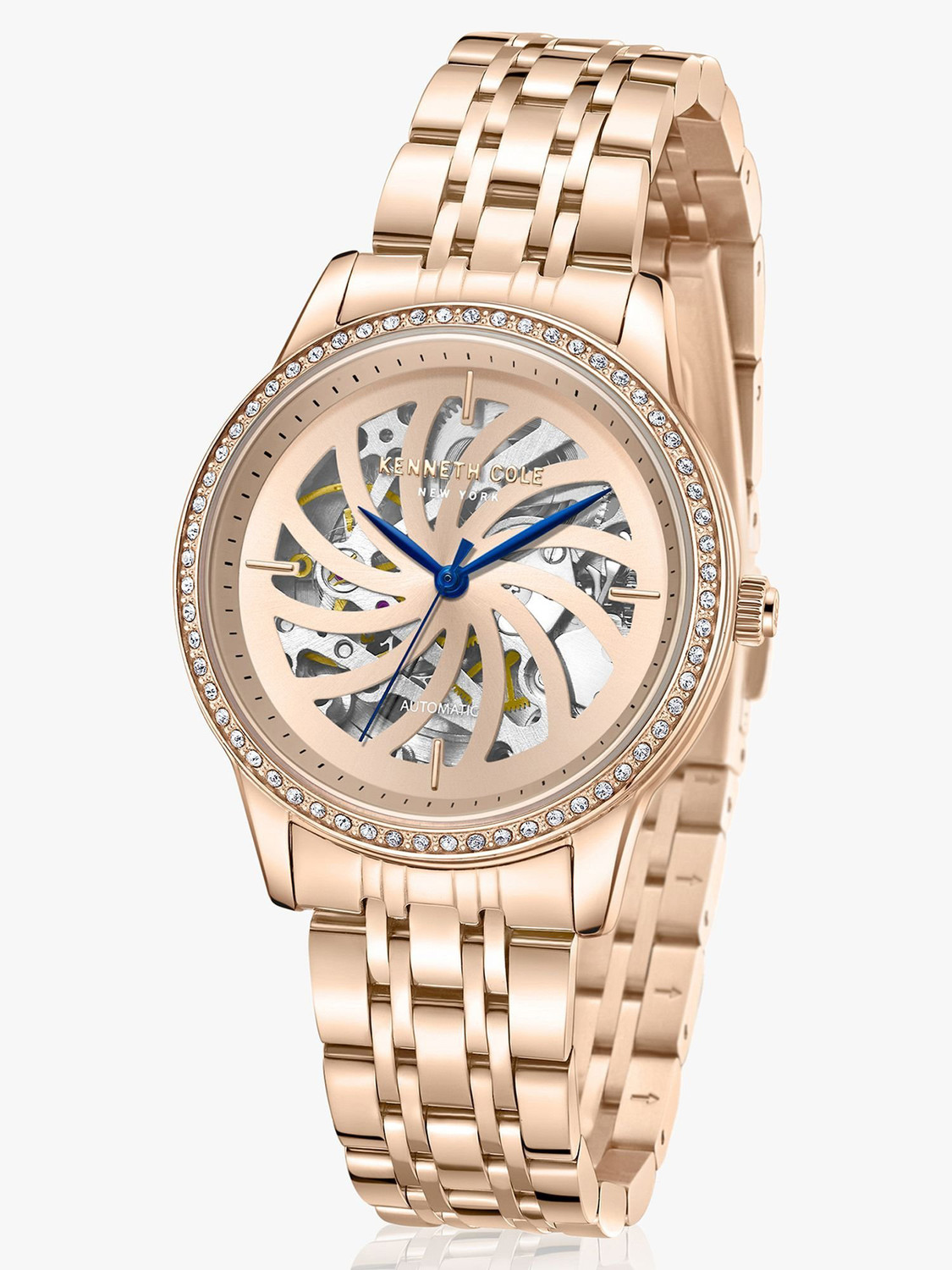 Image of Kenneth Cole Kenneth Cole Automatic Rose Gold Dial Rose Gold MetalStrap Analog Watch - For Women
