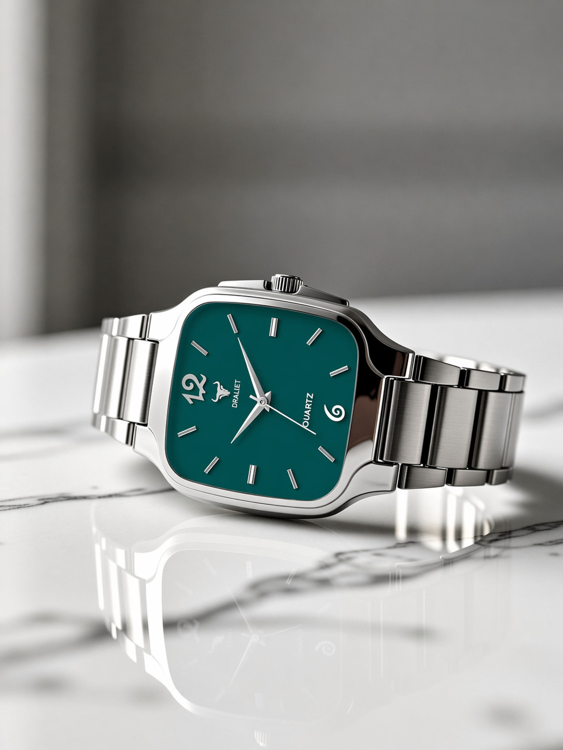 Image of DRALIET LCS-4297 Elegant Series Square Quartz For Boys Analog Watch - For Men