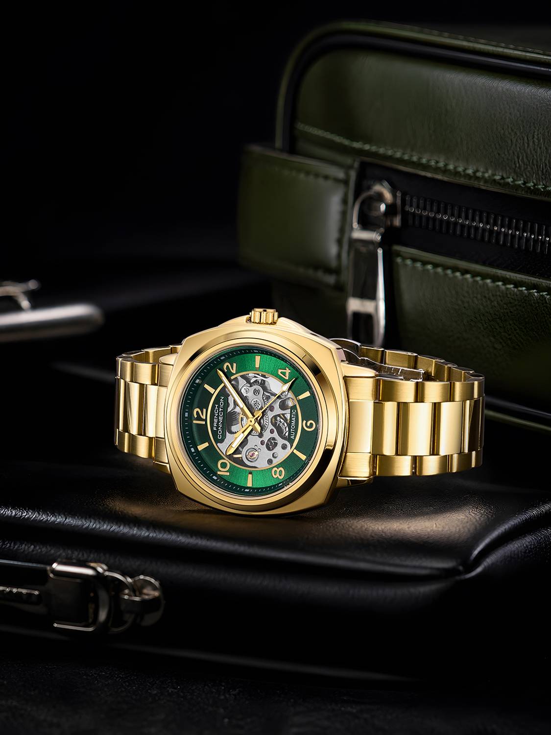 French Connection FCA44NGM Green Automatic Watch - Men - Image 2