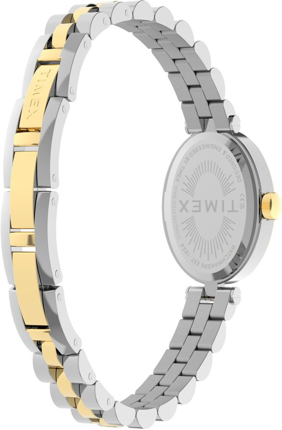Image of TIMEX Silver Oval Dial Analog Watch - For Women TW2Y90200UJ