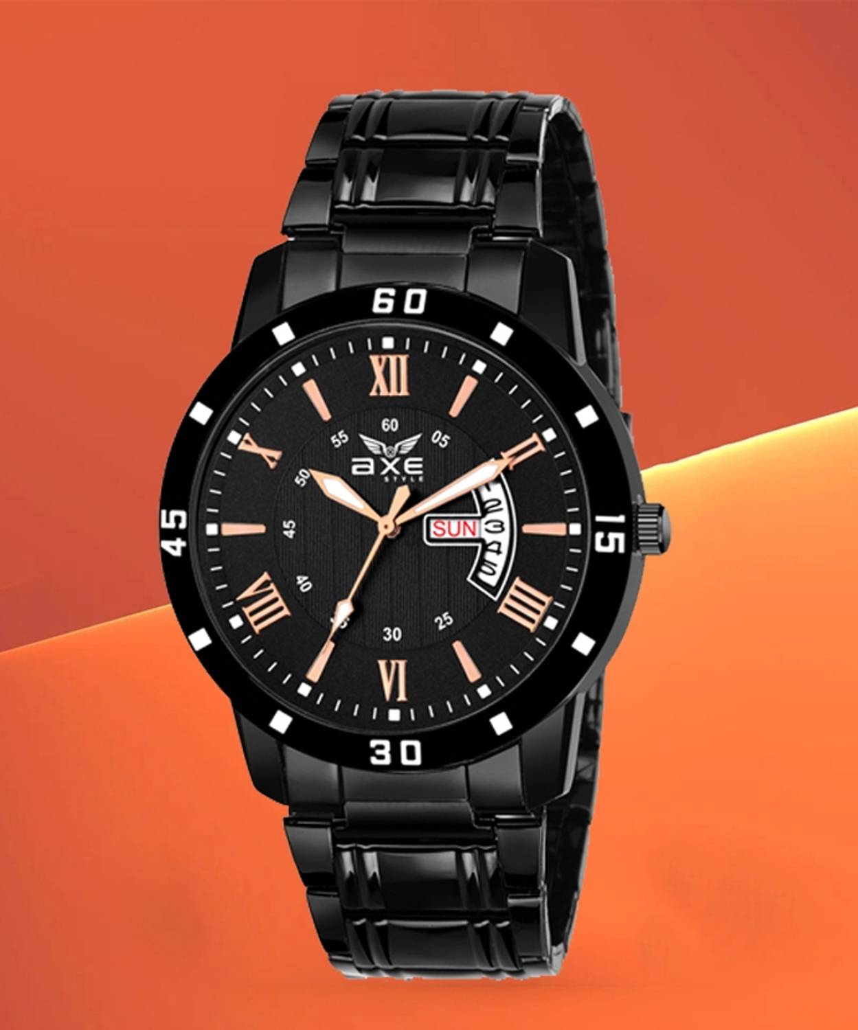 AXE Style XDD-1054 Analogue Black Watch For Mens & Premium