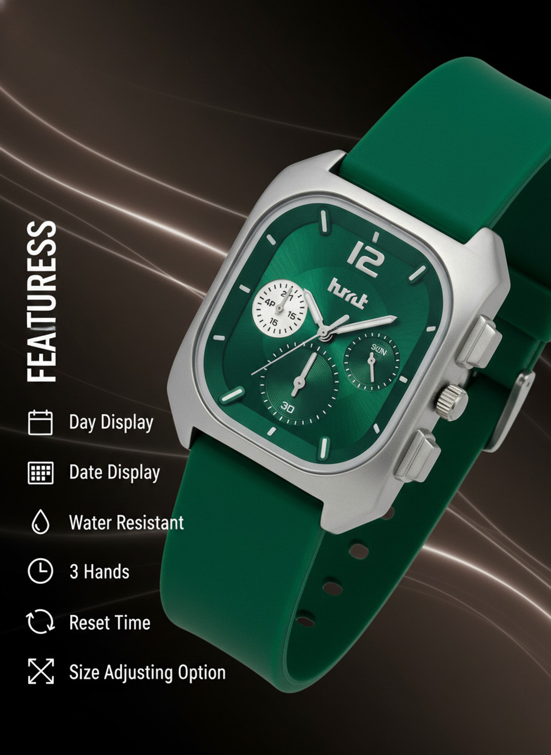 Image of hmt QUARTZ Exclusive Green Dial Water Resistance Classic Premium Analog Watch For Boy Analog Watch - For Men
