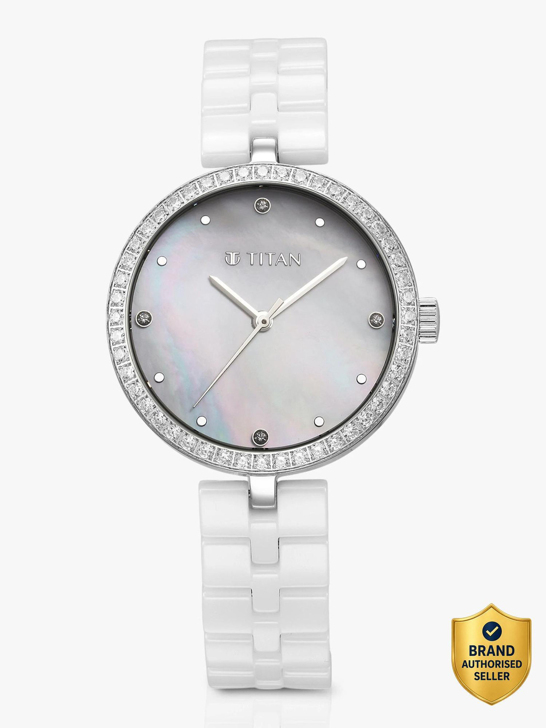 Image of Titan Purple Ceramic Analog Watch - For Women