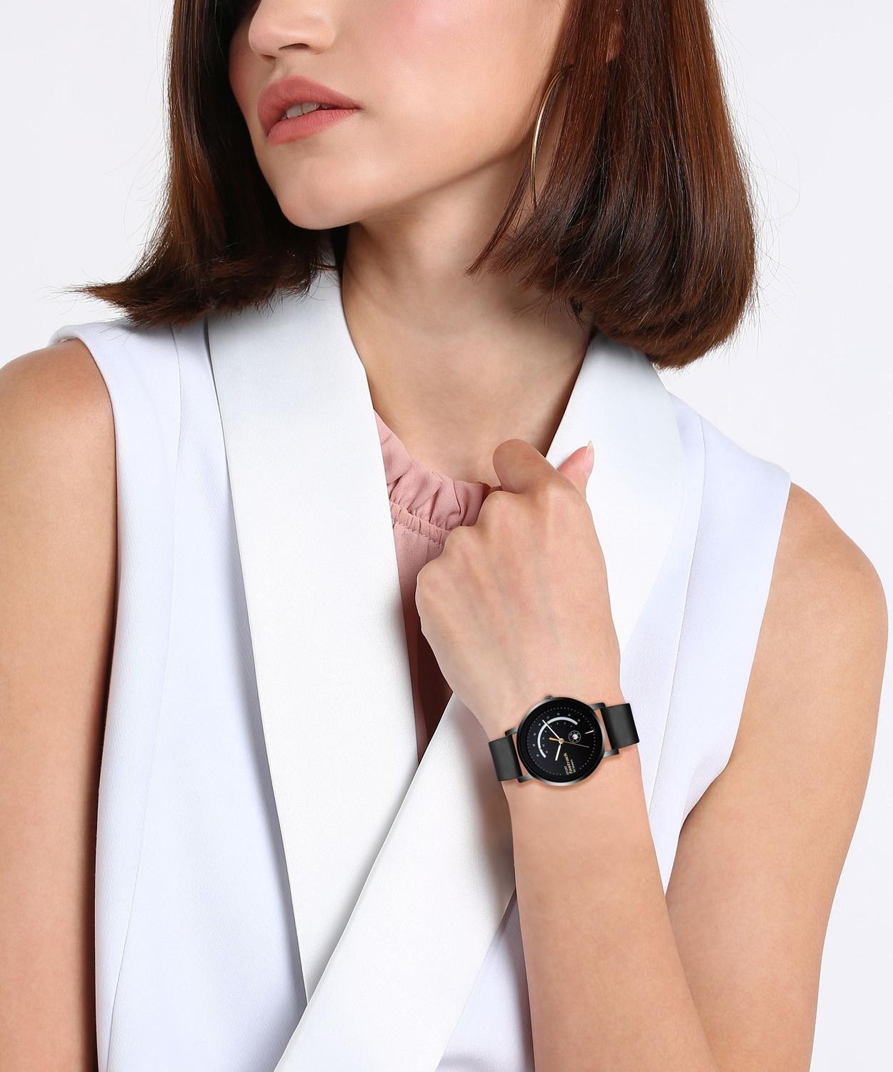 Image of Fastrack Fastrack Wear Your Look Black Dial Black LeatherStrap Analog Watch - For Girls