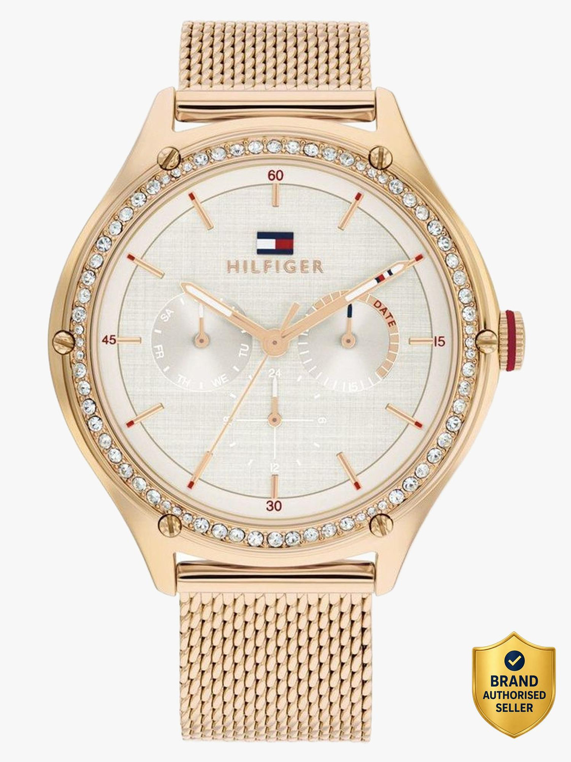 TOMMY HILFIGER TH1782653 Tommy Hilfiger Multifunction Grey Dial Rose Gold SS Strap Analog Watch  - For Women
