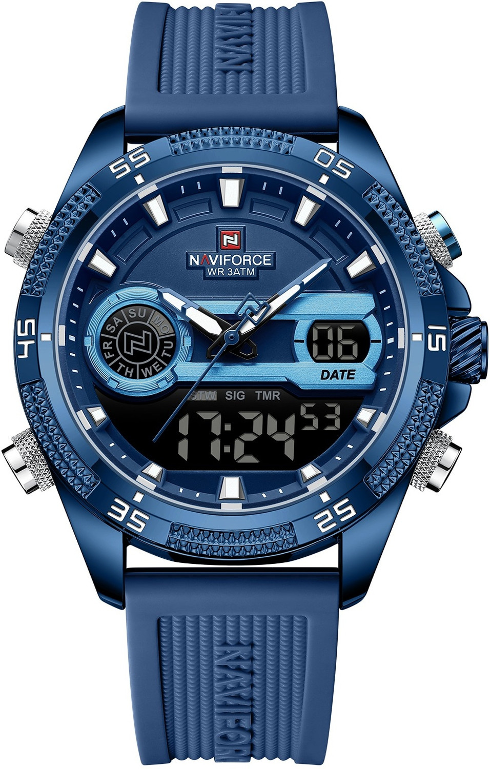 Image of NAVIFORCE NF9223-BLUE NF9223 Analog-Digital Watch - For Men