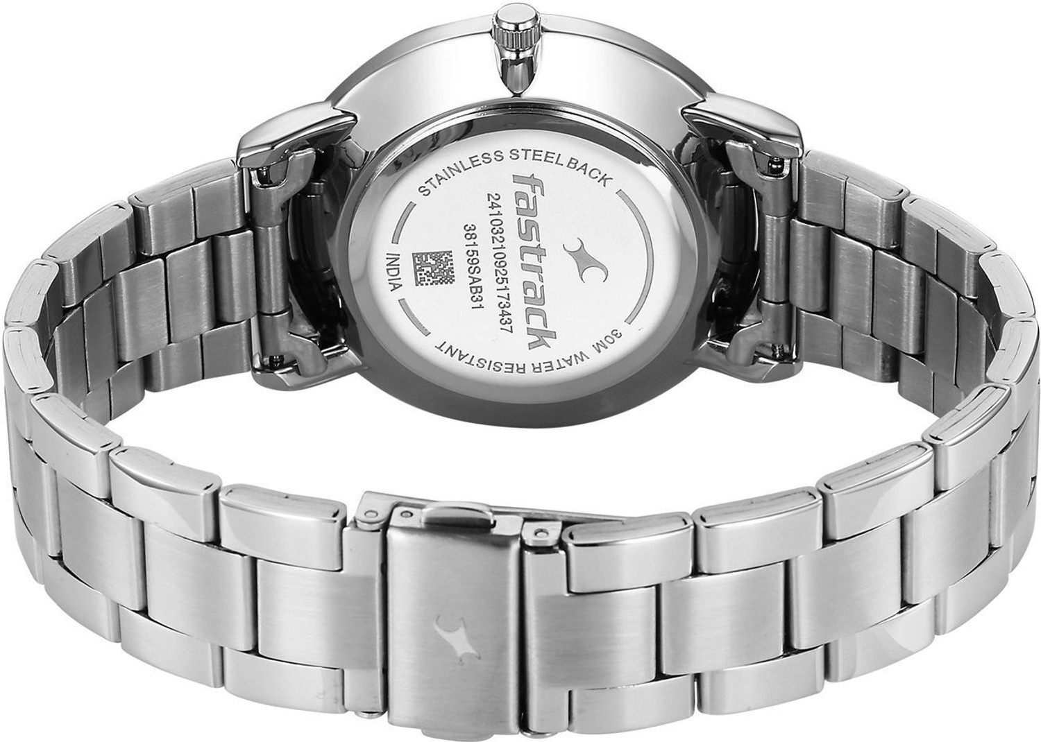 Image of Fastrack Stunners X Fastrack Stunners X Quartz Drk Green Dial Steel Stainless steel Strap Analog Watch - For Men