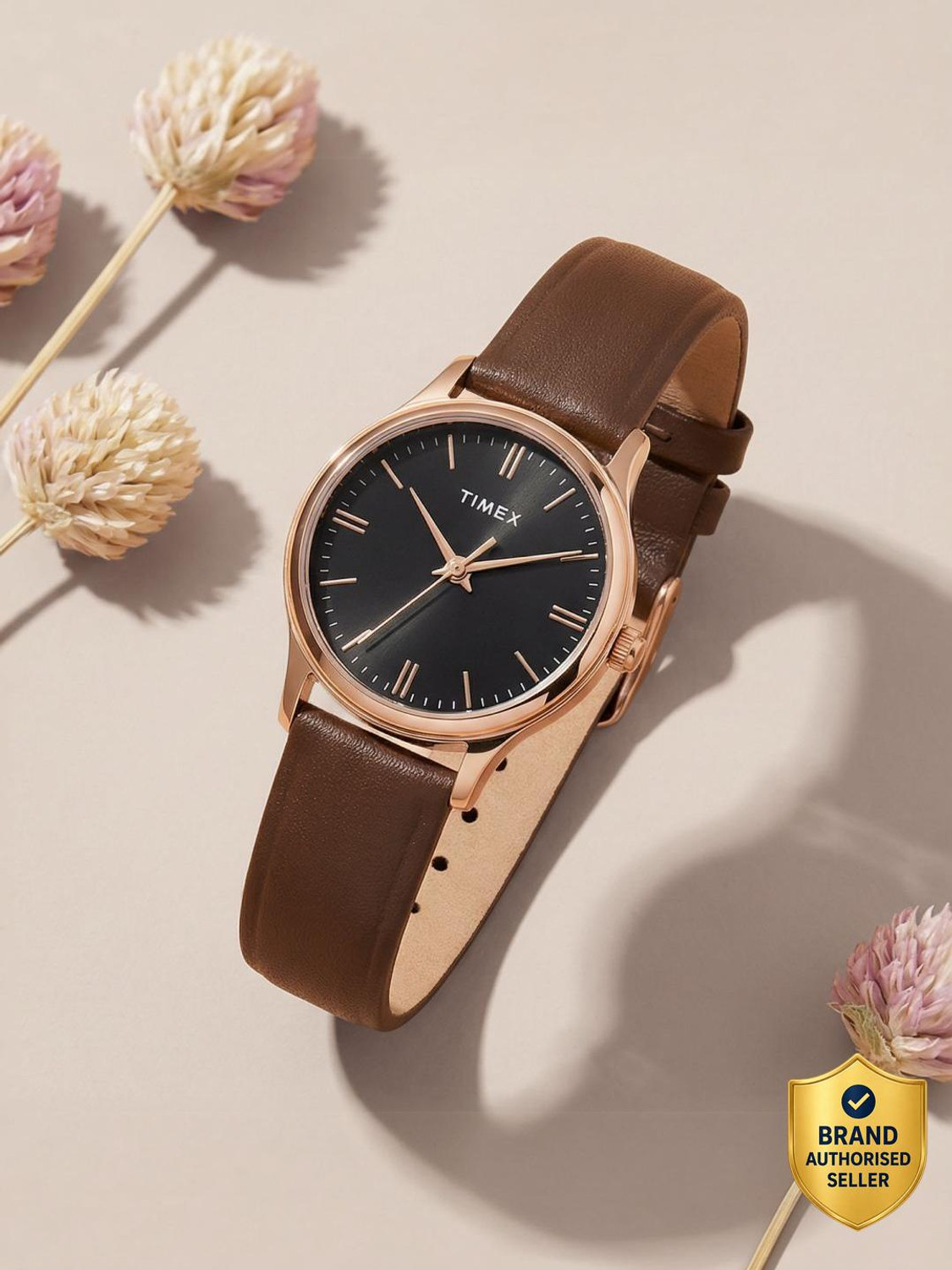 Image of TIMEX Black Dial Analog Watch - For Women