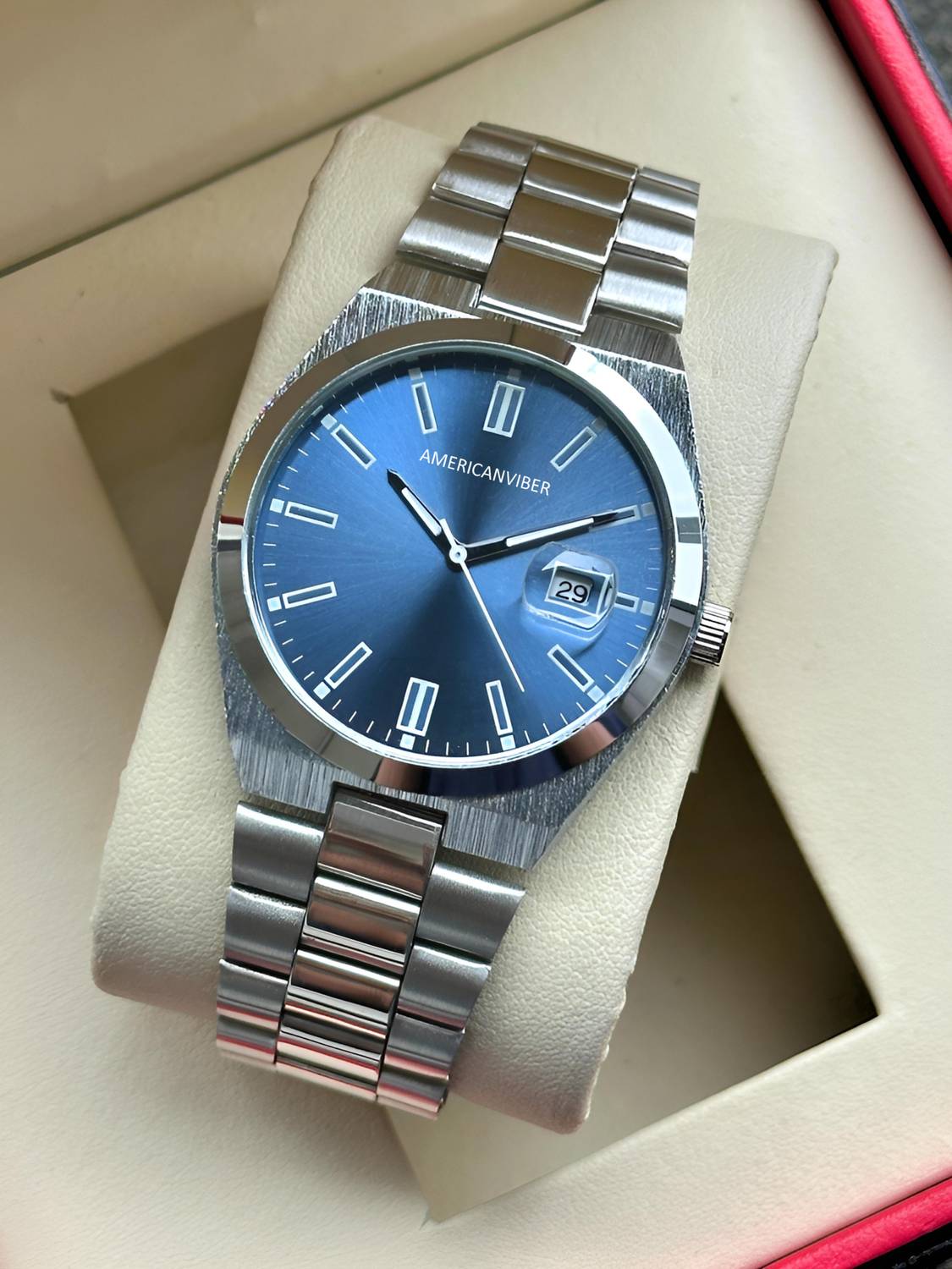Americanviber AVM0036 Men's Steel Chain Watch - Image 3