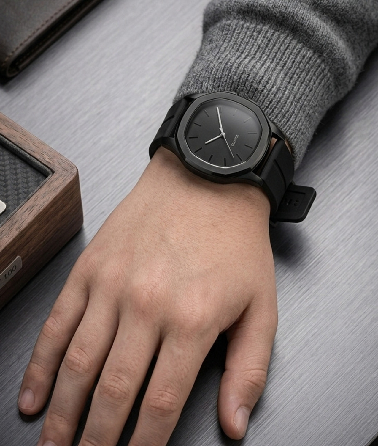 Image of just like Square Dial Dingers Analog Wrist Watch For Boy And Men Watch Analog Watch - For Boys Silicone Strap JTK-501