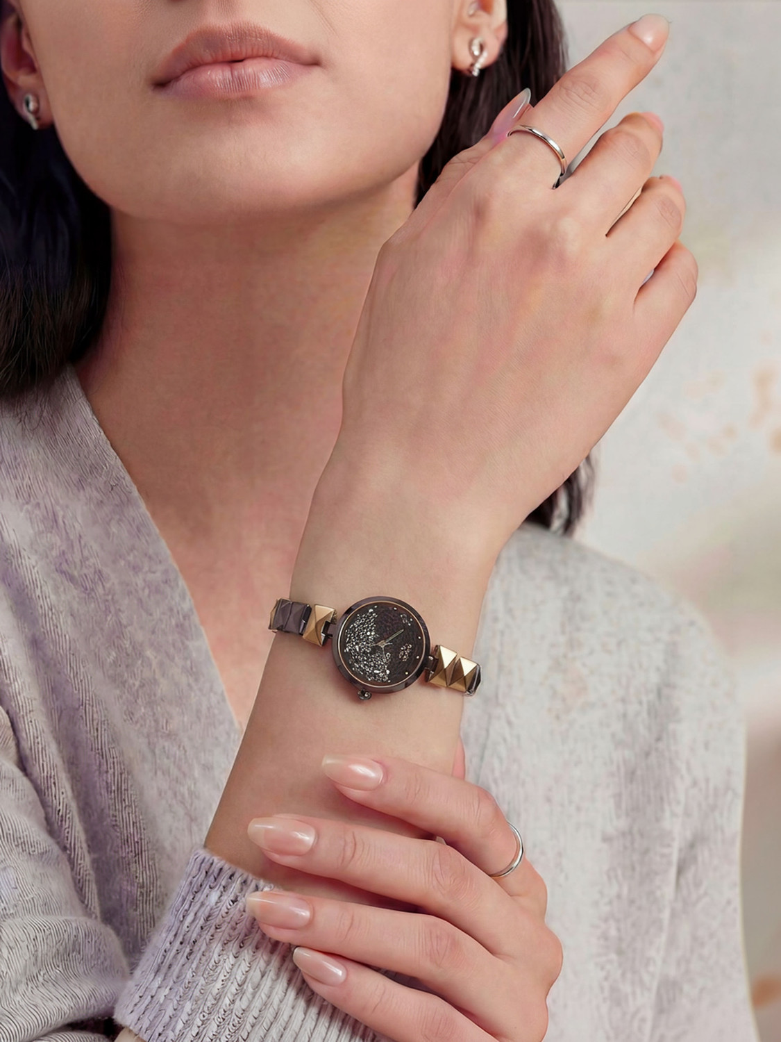 Image of Titan Analog Brown Dial Women's Watch Raga Facets Analog Watch - For Women
