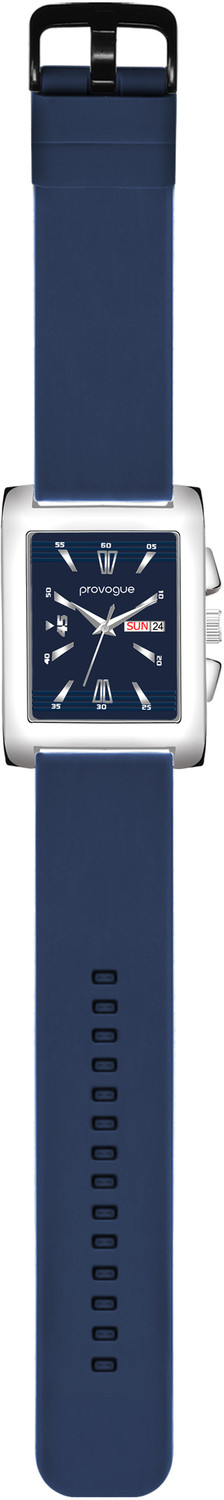 Image of PROVOGUE Minimalist Series | Smart Watch Strap | Smart Clip | Soft Silicon | Day and Date Analog Watch - For Men