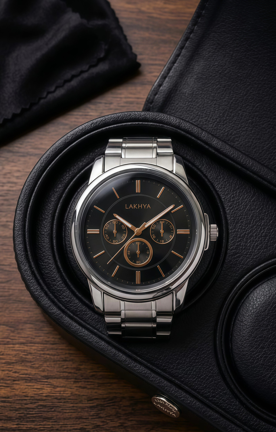 Image of LAKHYA Analog Watch - For Men ZF-09 CHAIN-BLK