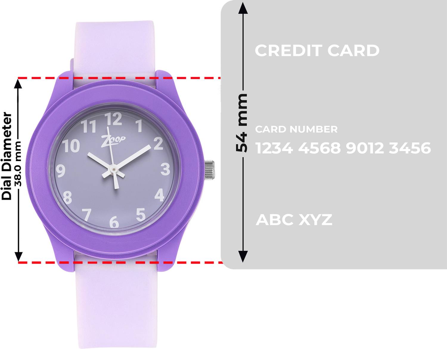 Zoop Zoop Solid Colours Purple Dial Lavender PlasticStrap Analog
