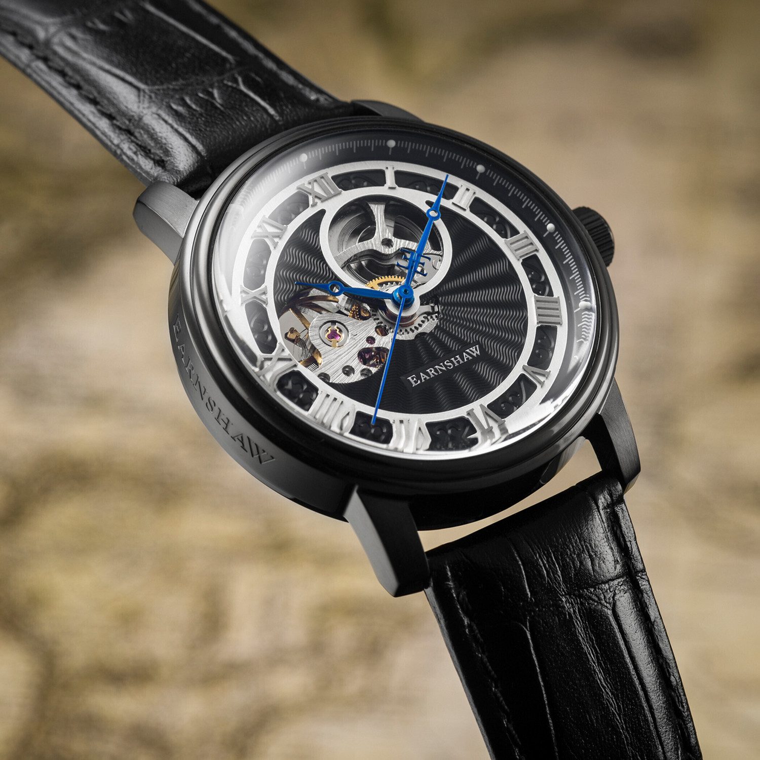 Image of Earnshaw ES-8097-04 Westminster Mechanical Analog Watch - For Men