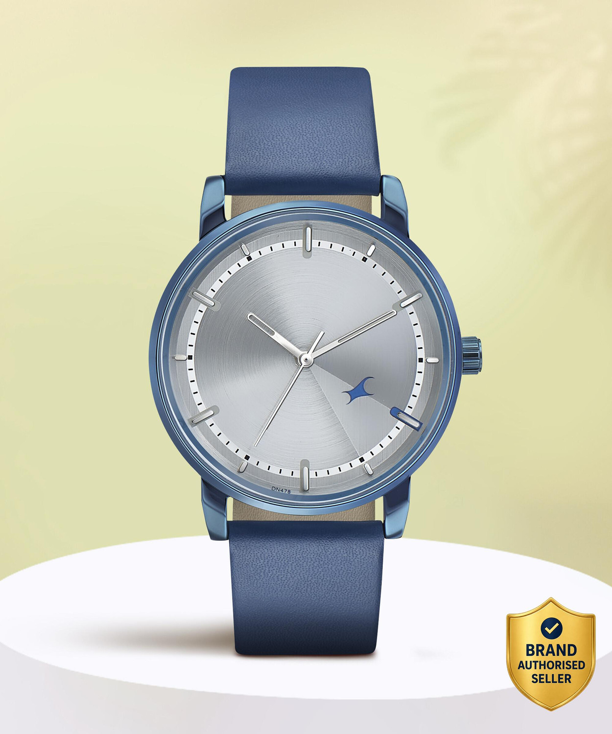 Image of Fastrack Style up 3.0 Fastrack Style Up Silver Dial Blue Leather Strap Analog Watch - For Men