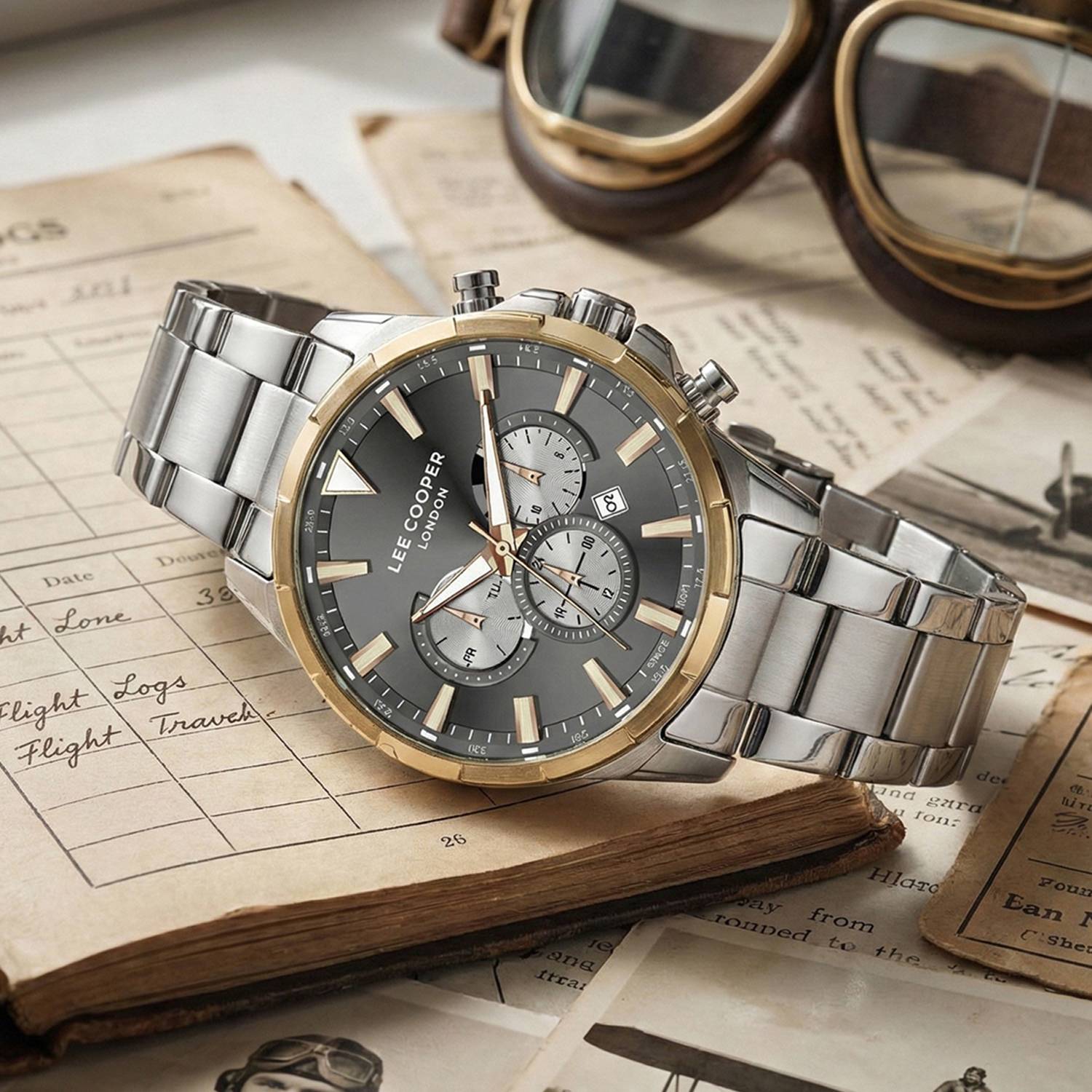洋楽 B.I.G. Come On (Limited Edition) LEE COOPER LC07385.560 Chronograph Analog Watch - For Men - Buy