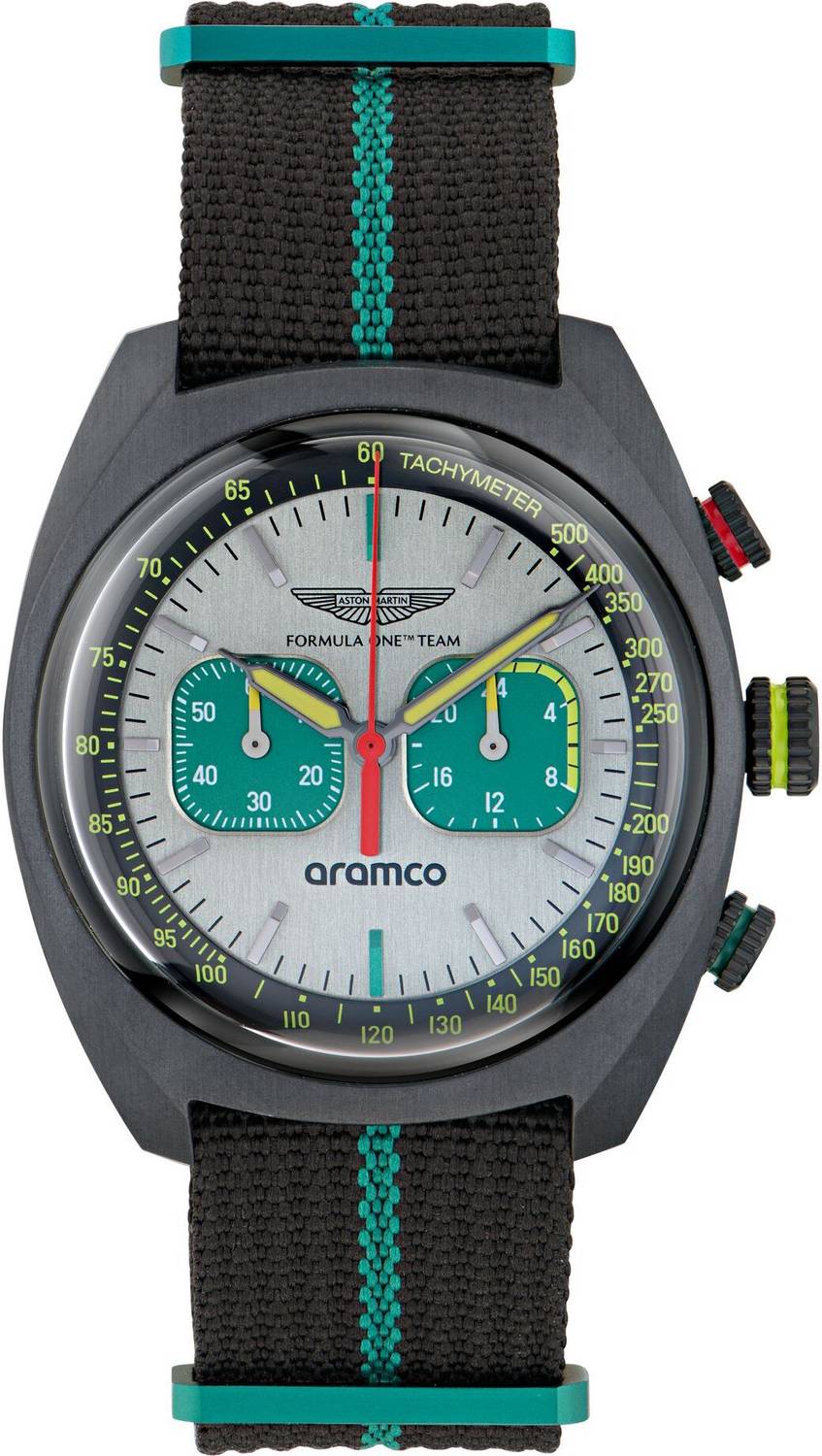Aston Martin 43mm Silver-Tone Dial Analog Watch