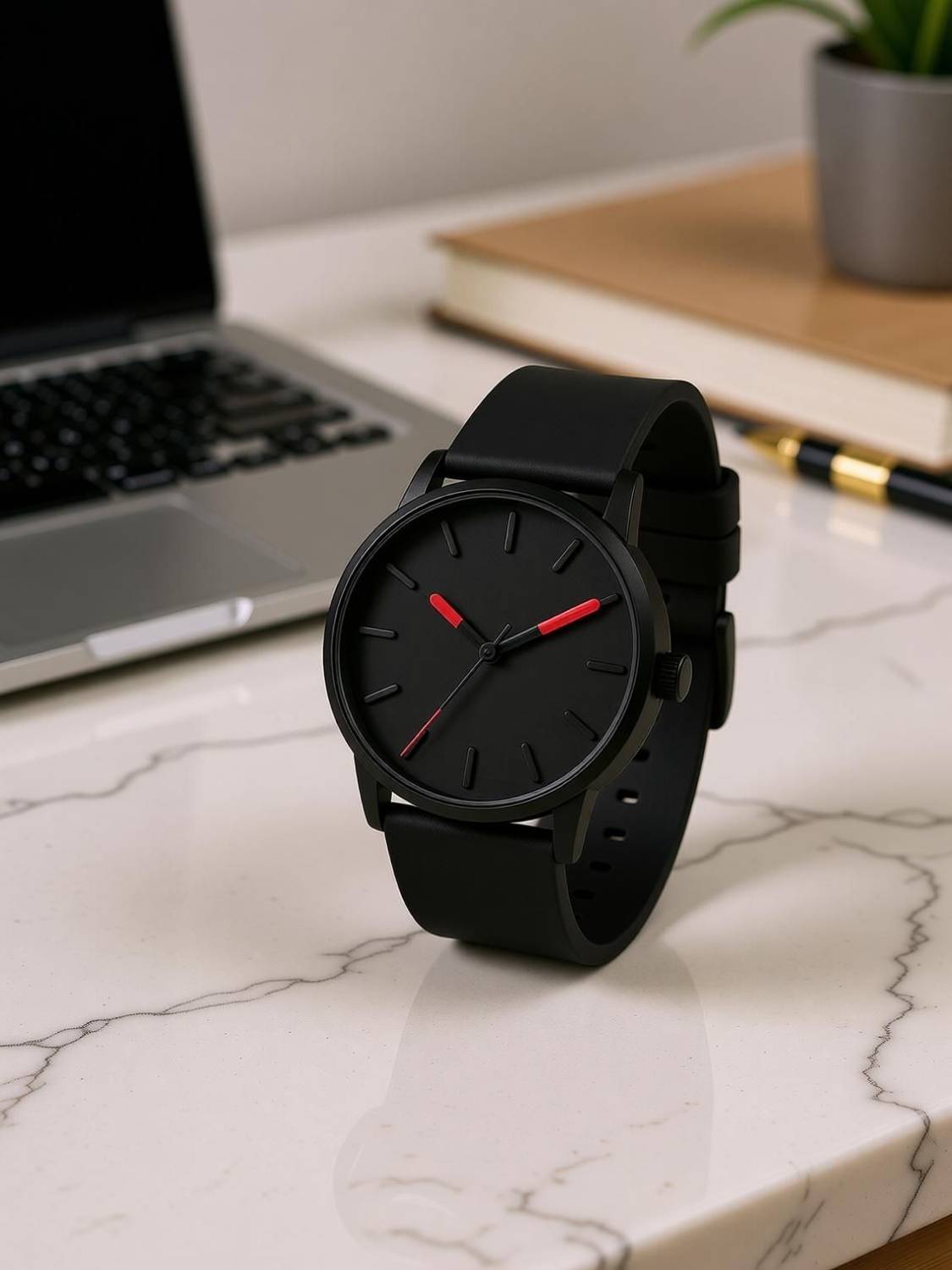 Timorix Full Black Dial Analog Watch for Men - Image 2