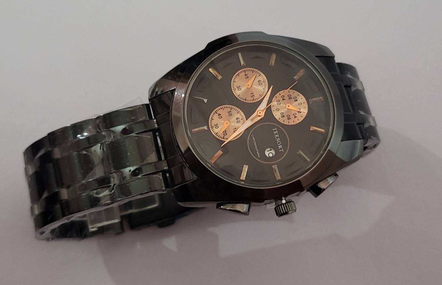 Teesort Black Analog Watch for Men - Image 4