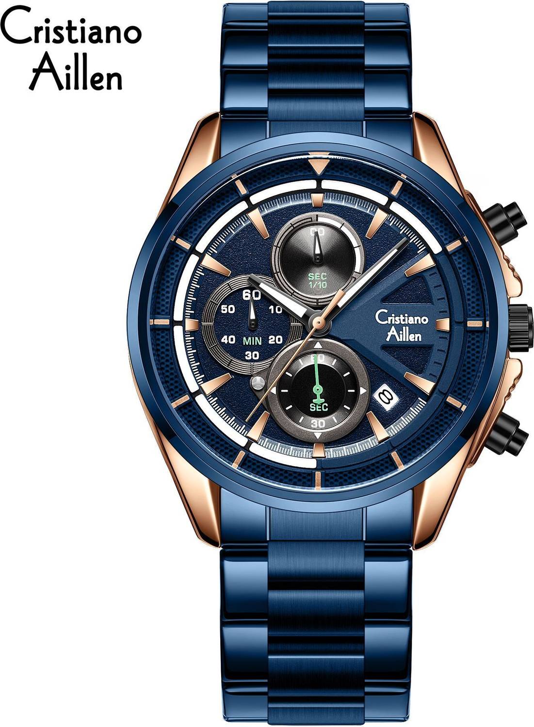 Cristiano Aillen CA-8890 Luxury Classic Waterproof Analog Watch - Image 2