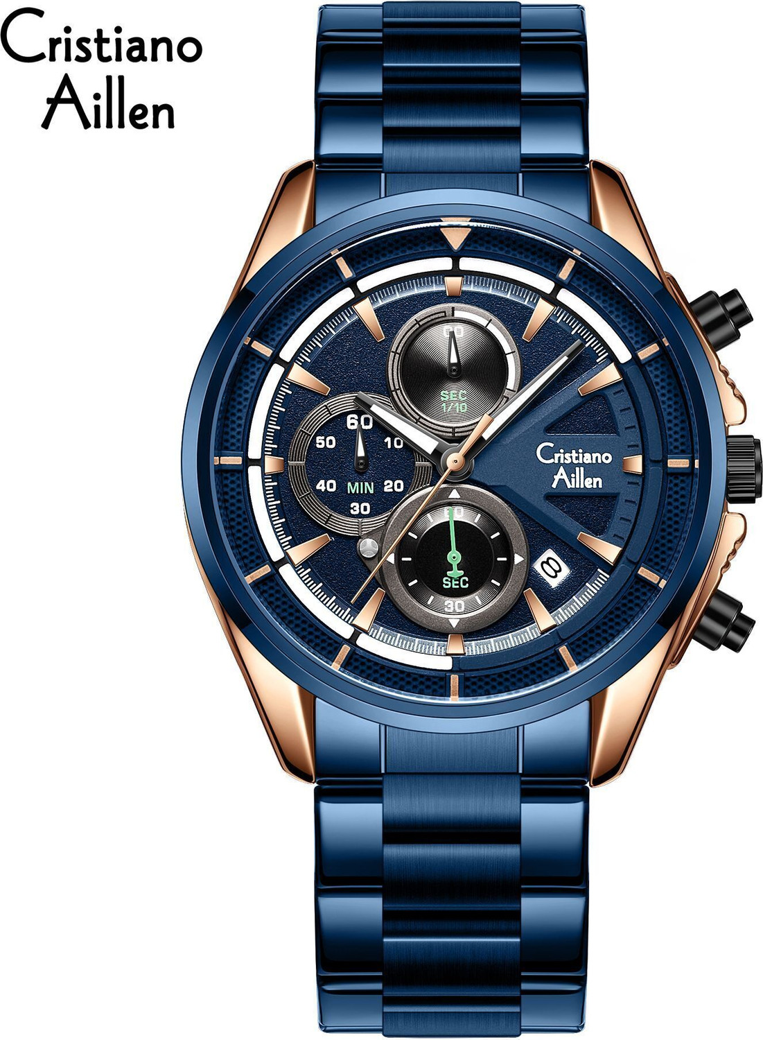 Image of Cristiano Aillen CA-8890 Luxury Classic Waterproof Analog Watch - CA-8890 Analog Watch - For Men
