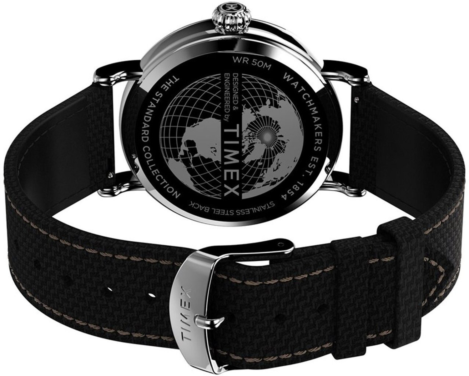 Image of TIMEX TW2V44000UJ Waterburry Round 40mm Black Dial Analog Watch - For Men