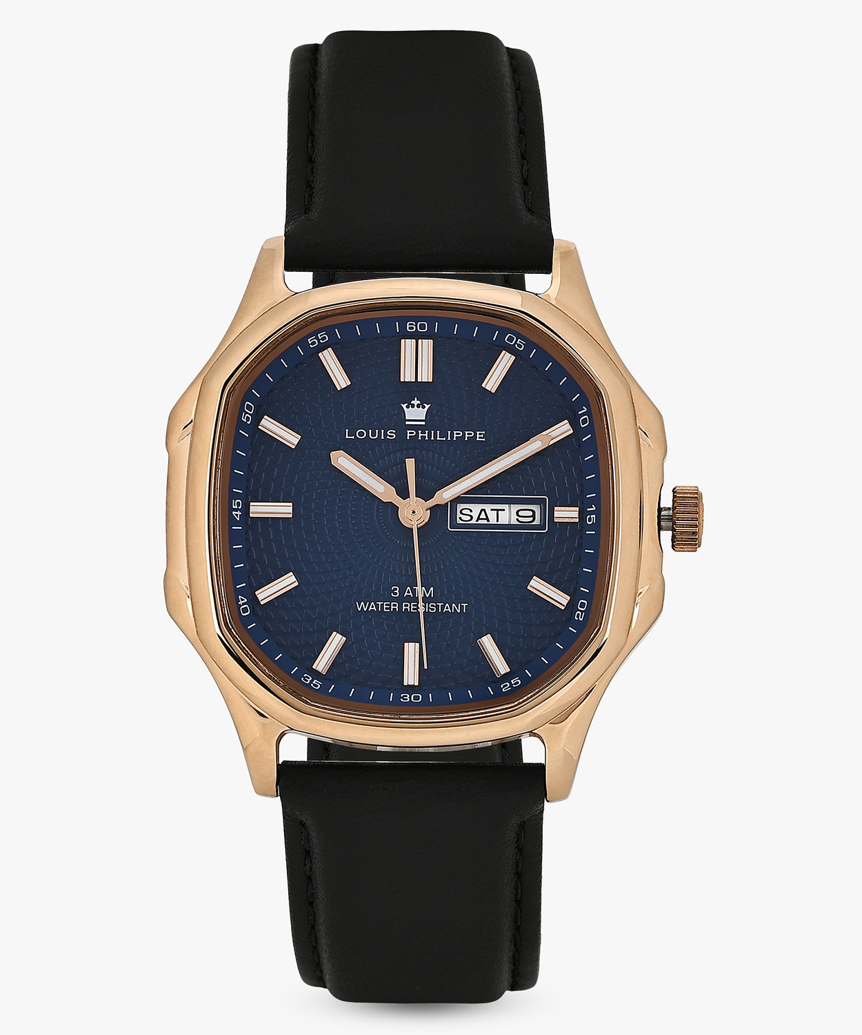 Image of Louis Philippe Day-Date Blue Dial Analog Watch Analog Watch - For Men