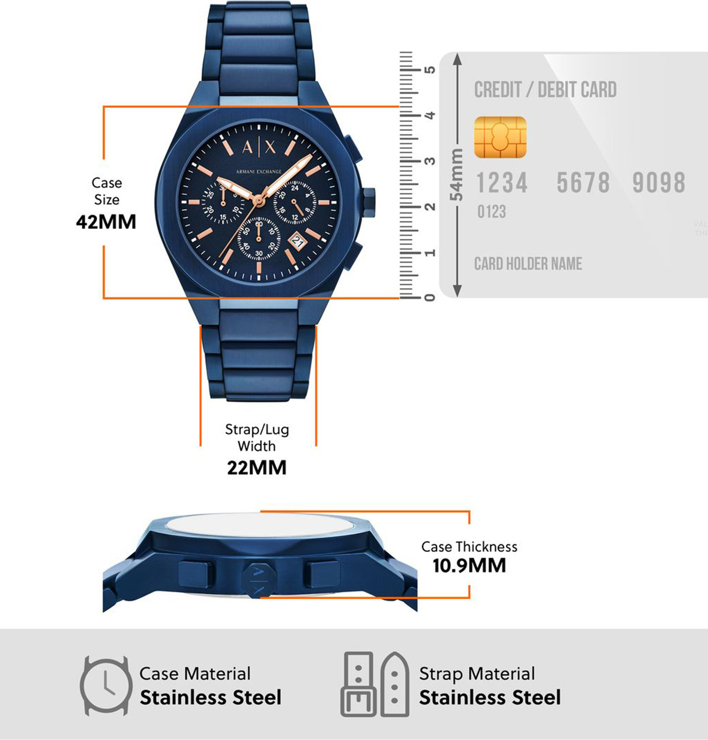 Image of A /X ARMANI EXCHANGE SYNC SYNC Analog Watch - For Men