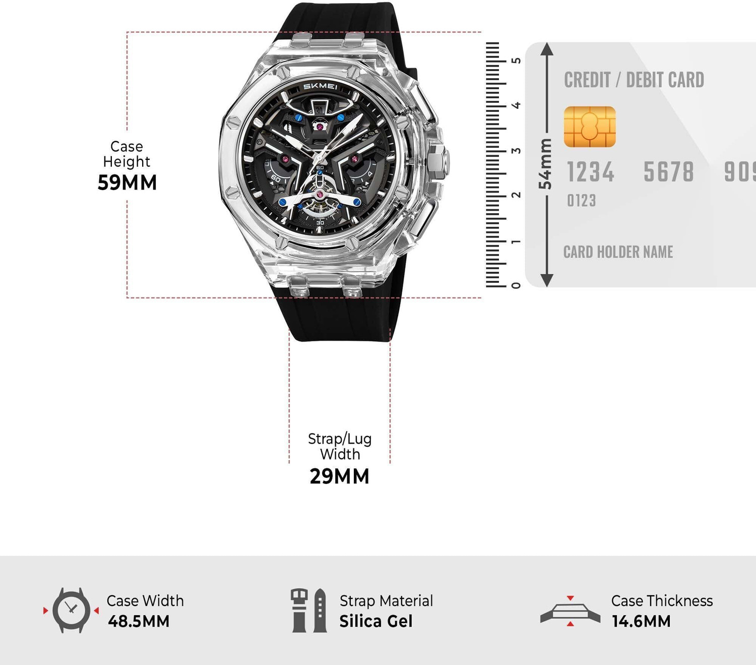 Image of SKMEI 2426WTBK Skmei Analog Watch - For Men