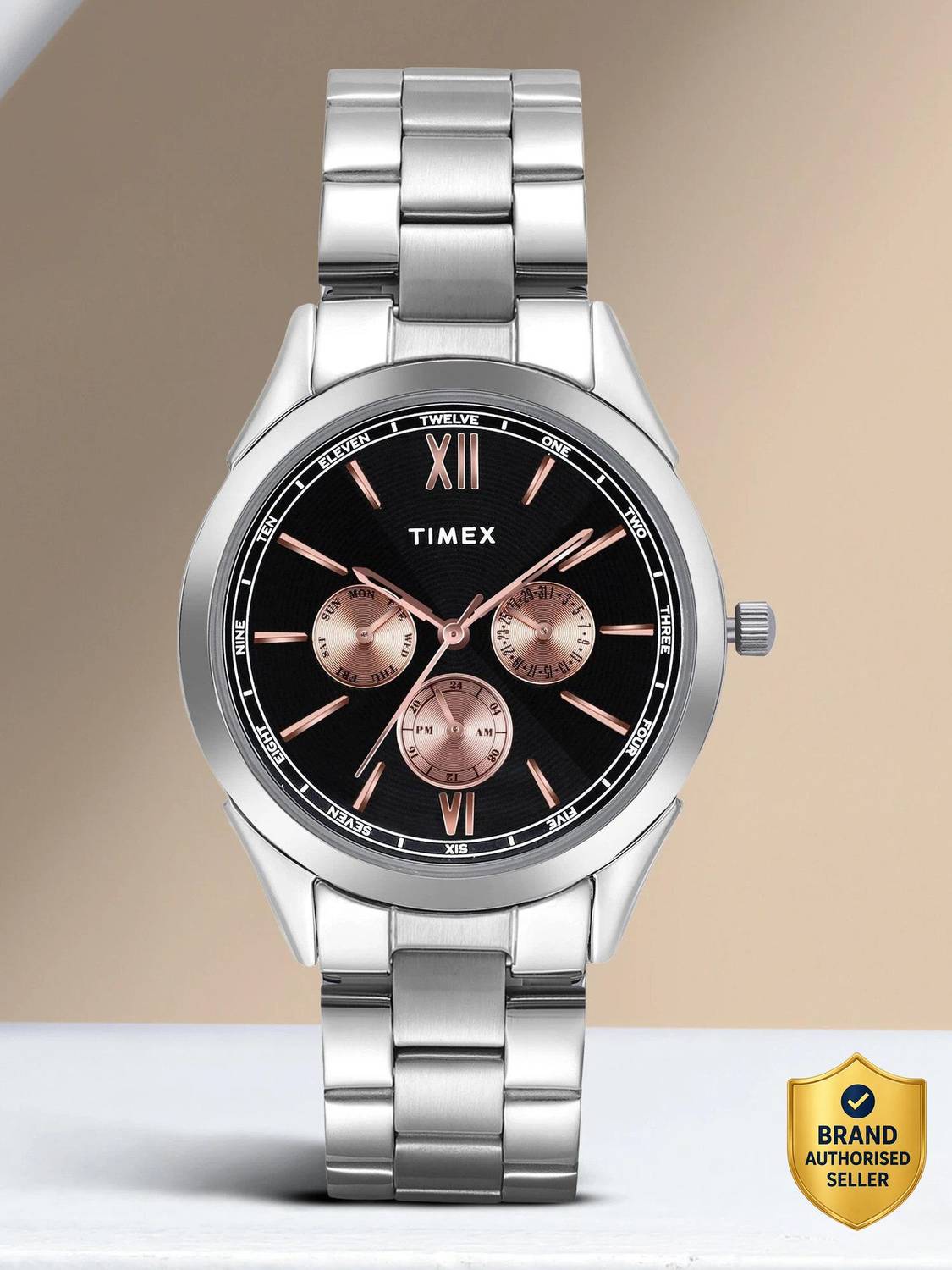 TIMEX Multifunction Black Dial Analog Watch  - For Men