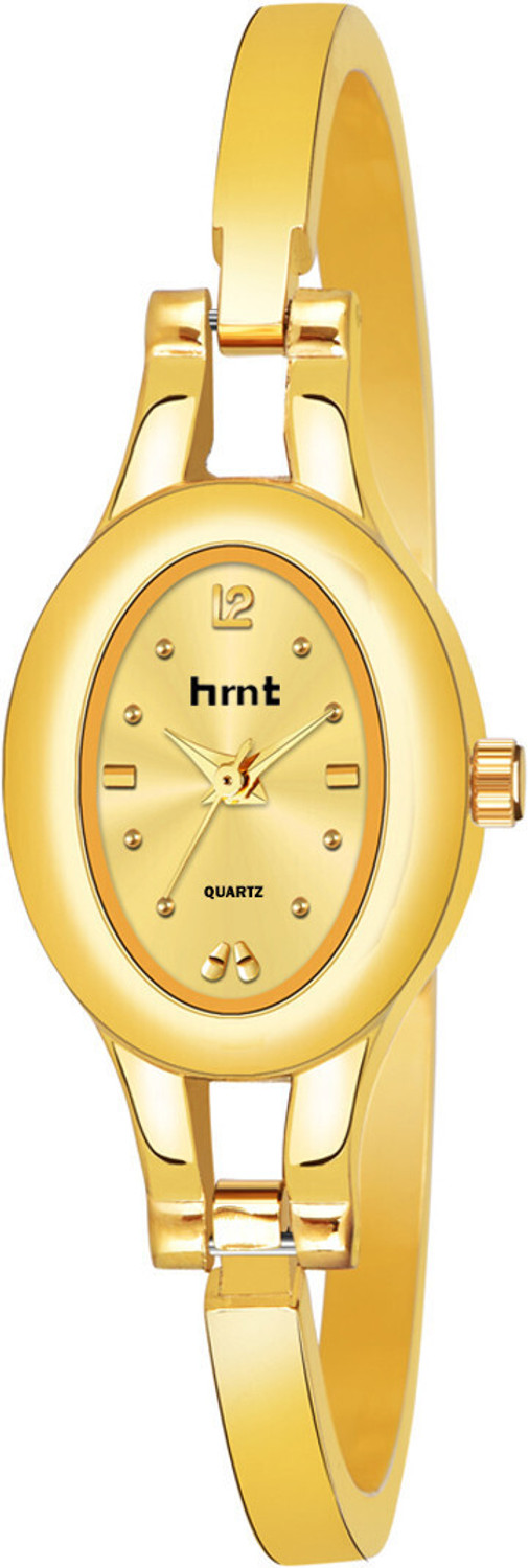 Image of hrnt Original Golden Water Resistant & Branded Company Watch & Golden Plated Hands Analog Watch - For Women