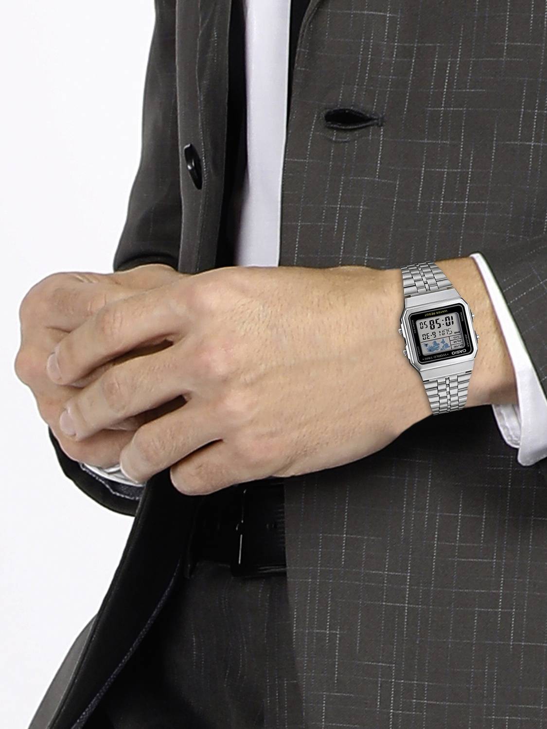 Casio Vintage A500WA-1DF Black Digital Watch - Image 2