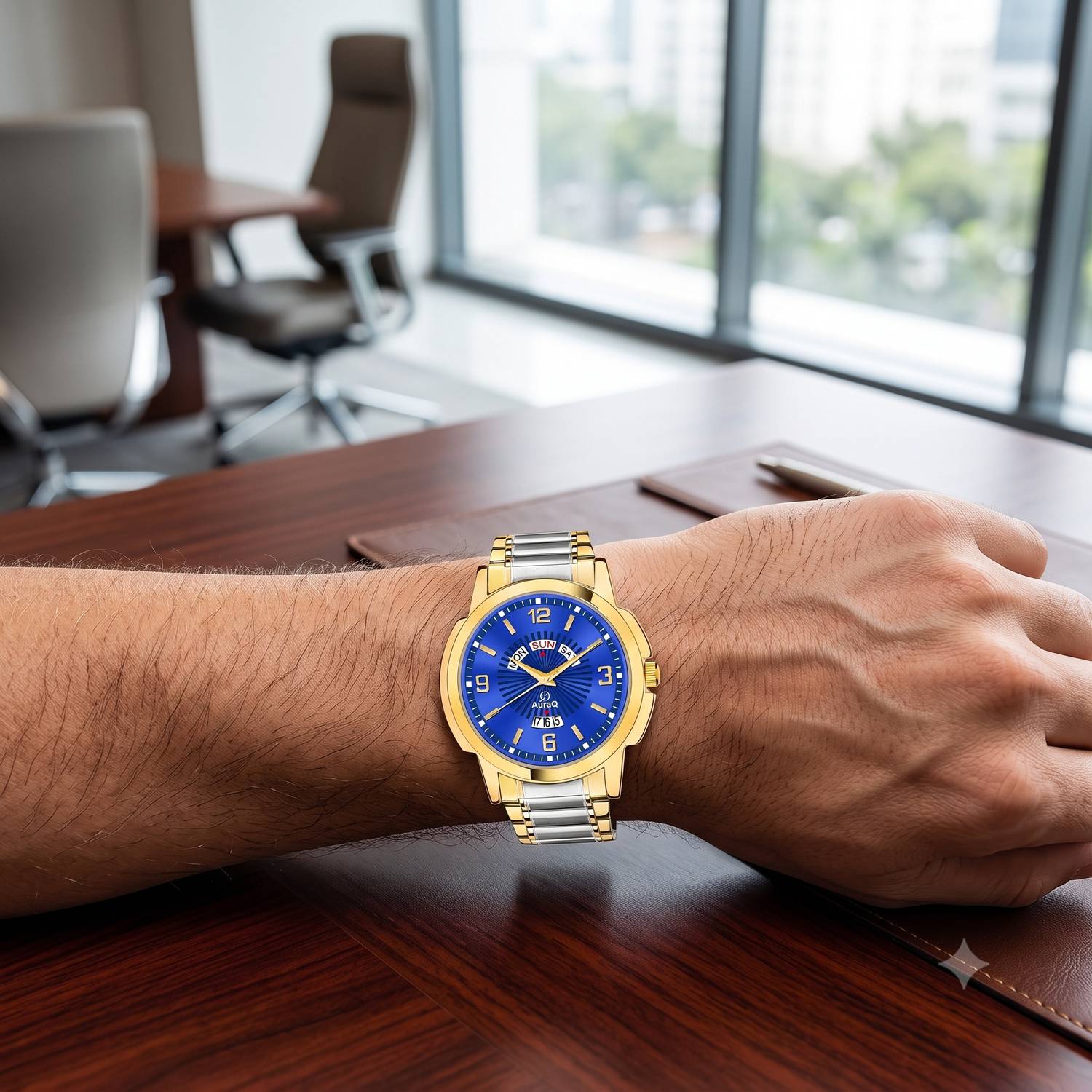 AuraQ Stylish Quartz Wrist Watch for Men - Image 5