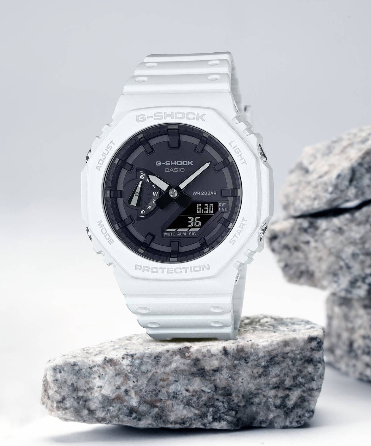 CASIO GA-2100-7ADR G-Shock Carbon Core Guard Analog-Digital Watch