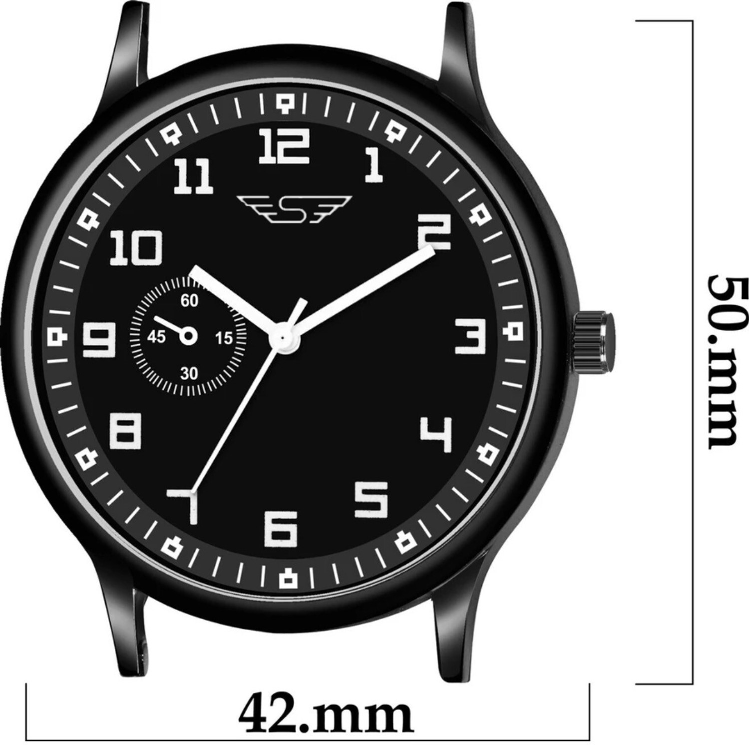 Image of Shivark SL-69 Black Silicone Strap Quartz Black Dial Boys Analog Watch - For Men