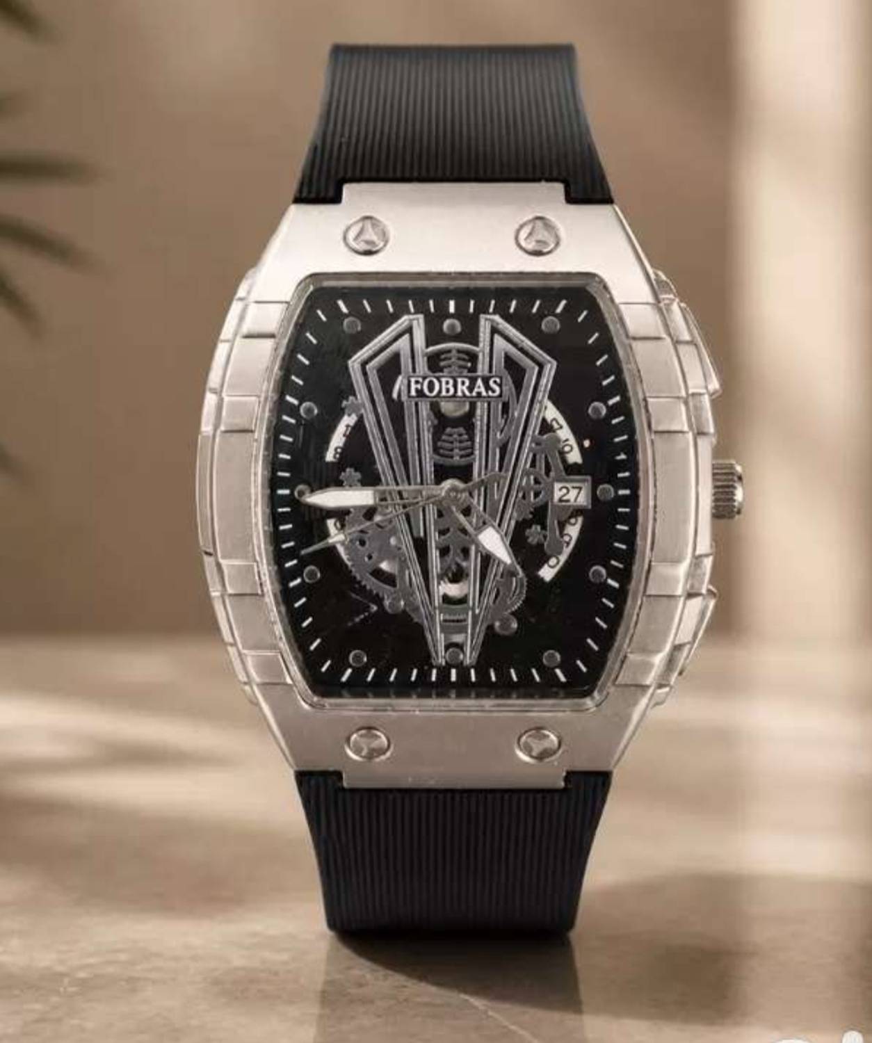 Sartaj Analog Watch - For Men Silver - Image 1