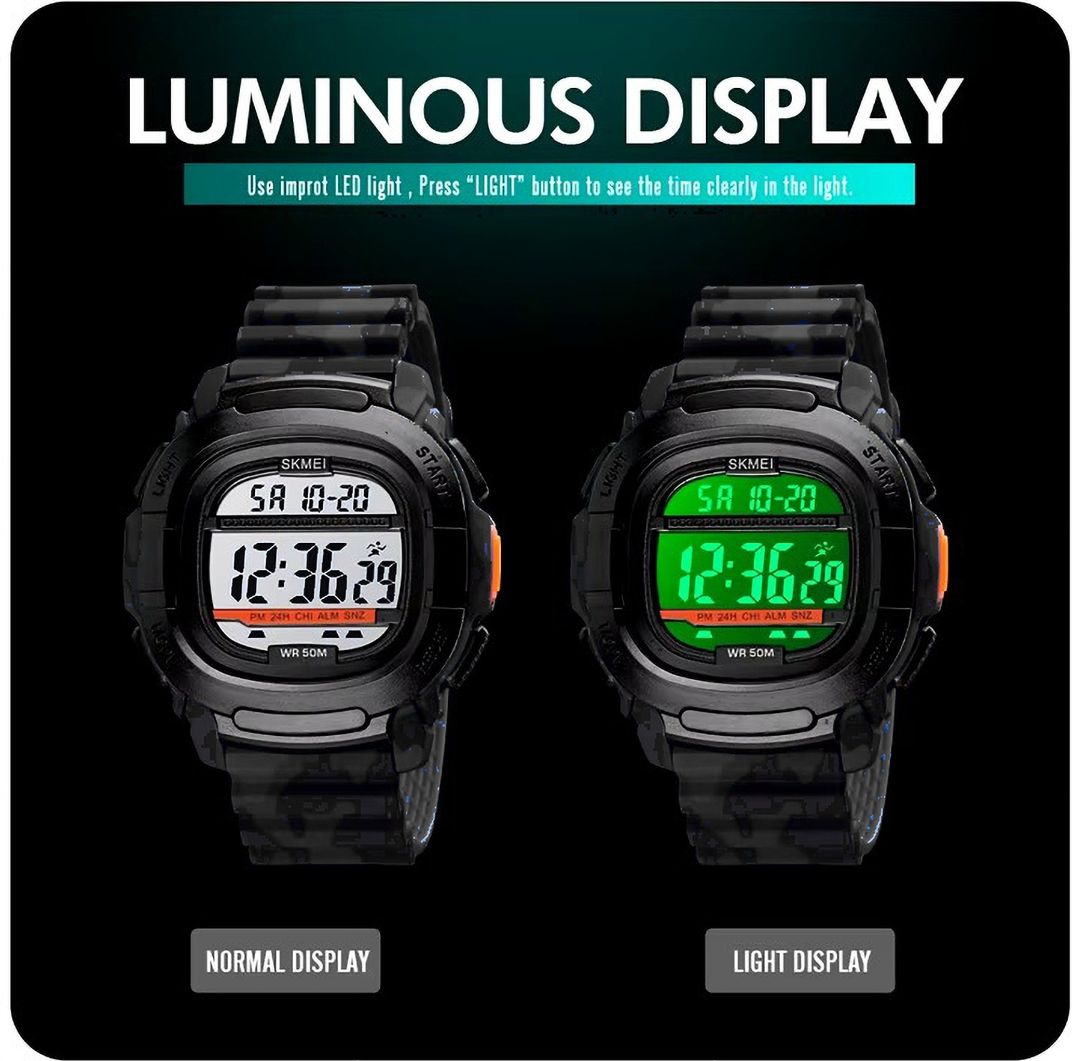 Image of luxurit Tactical Mens Casual /Sports Digital 1657 Analog Watch - For Men