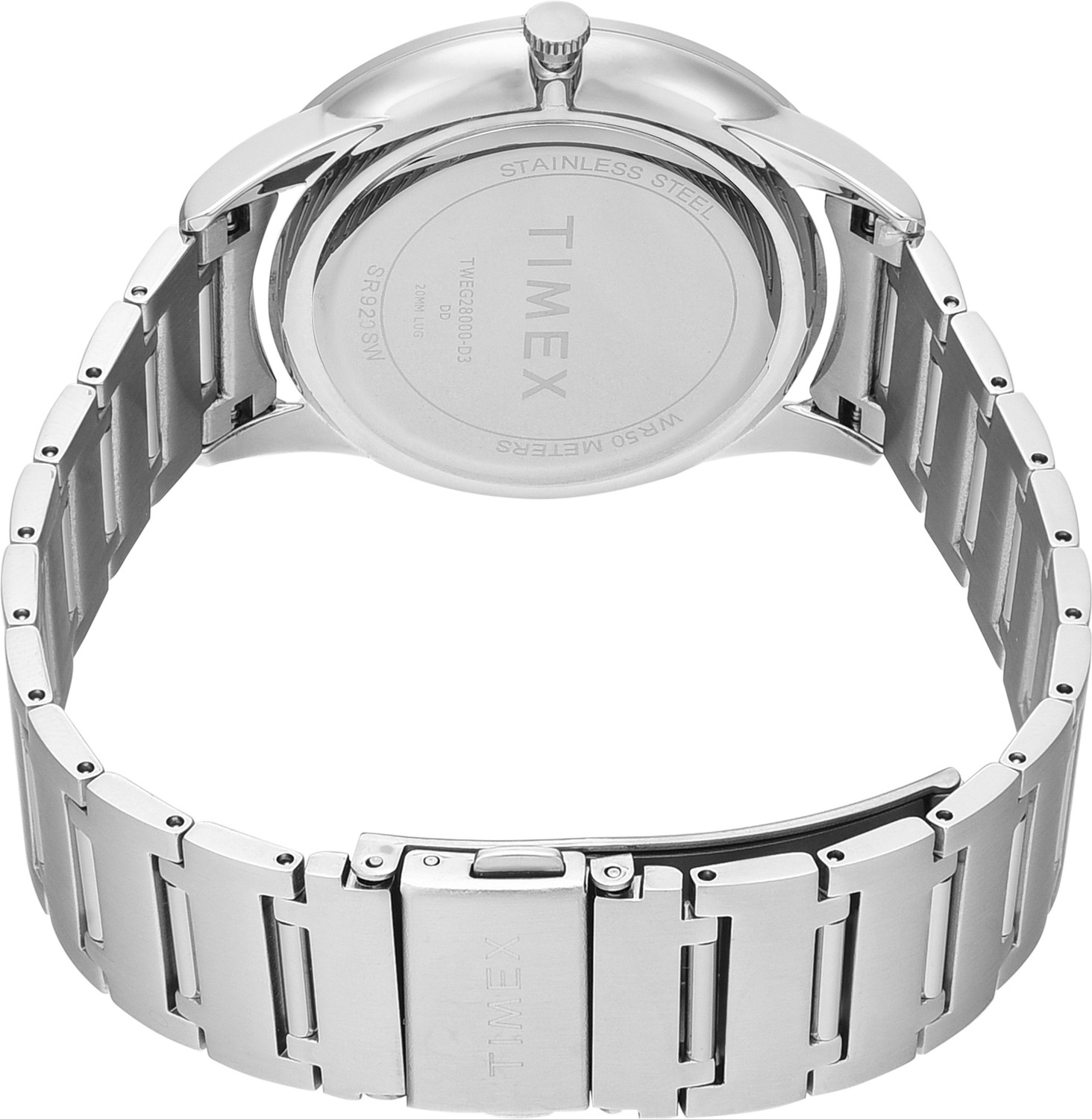 Image of TIMEX TWEG28000 Signio Round 42mm Silver Dial Analog Watch - For Men