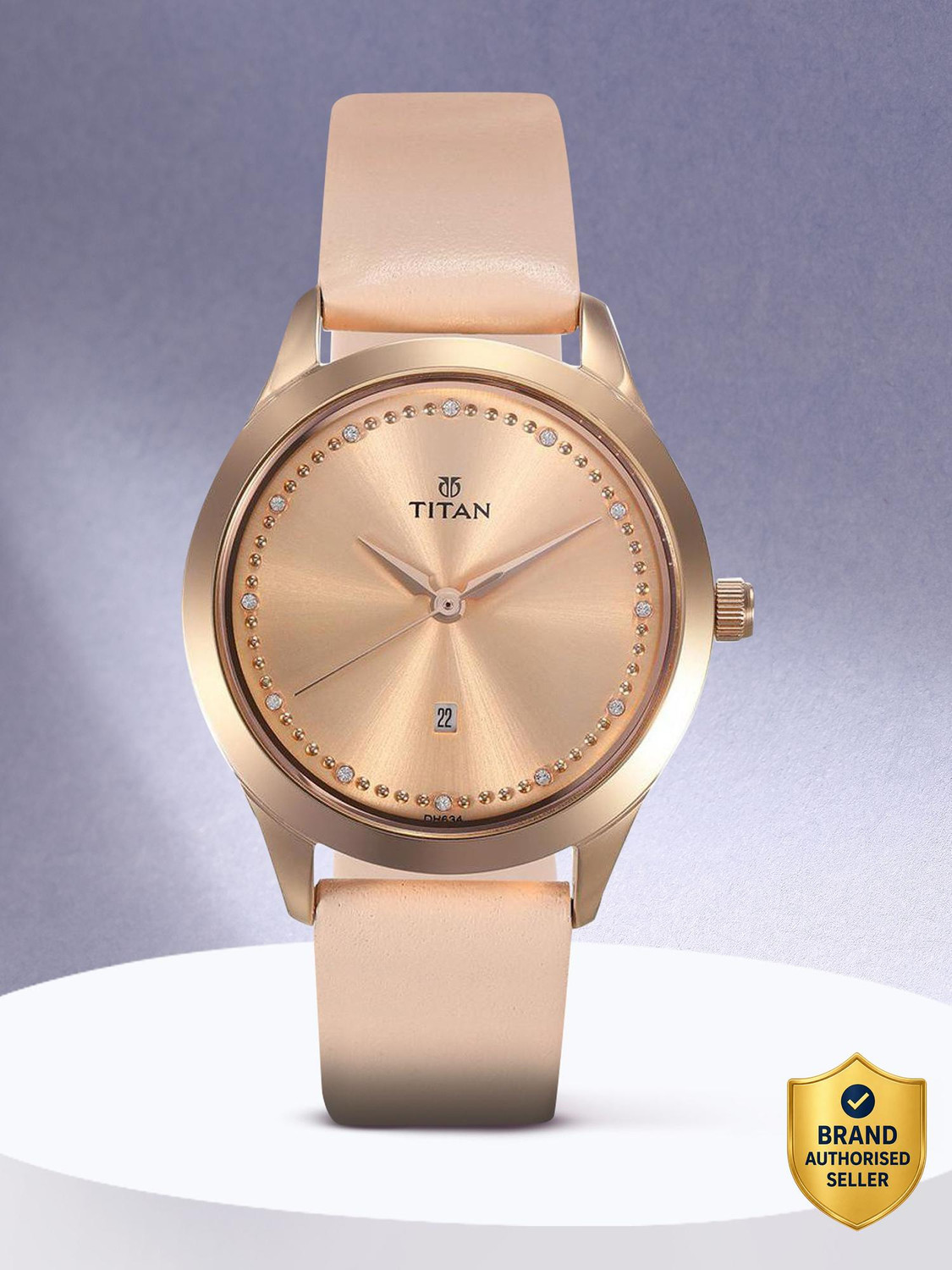 Image of Titan NN2570WL01 LPURP Fashion Basics Analog Watch - For Women