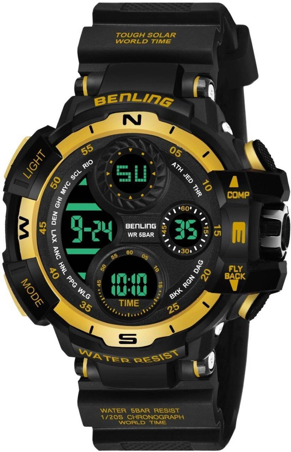 Benling Multifunctional Digital Watch for Men Stopwatch Calendar Alarm | Sports Formal Casual Wear Digital Watch - For Men