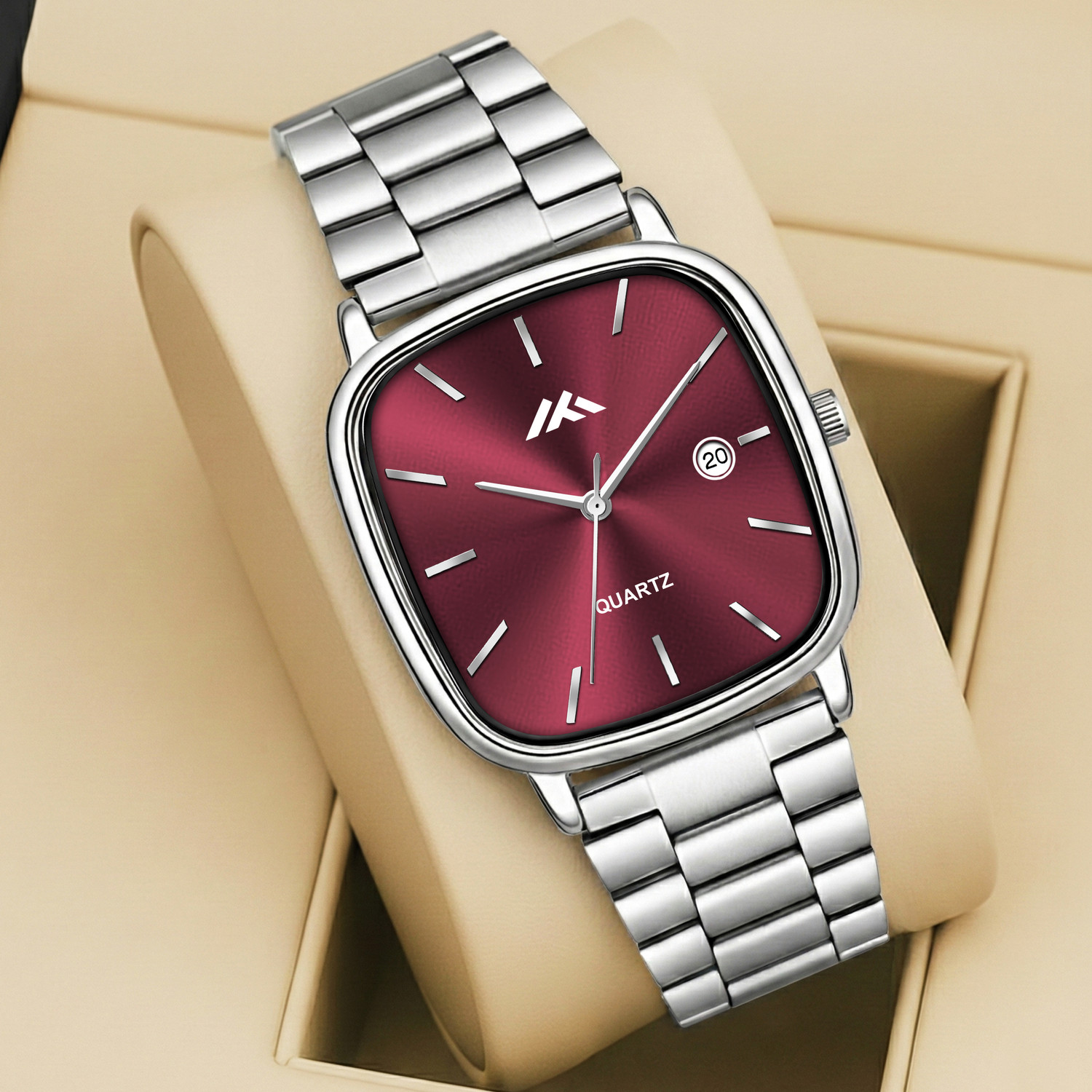Image of HIRPARA MT-856 Date Function Working Free Size Adjutable Chain Lock Premium Quality Analog Watch - For Men