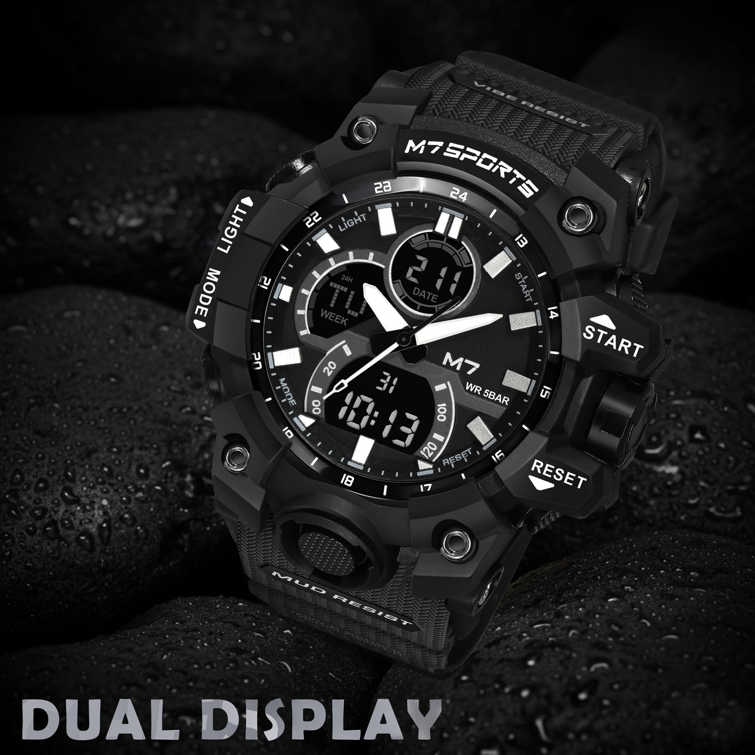 Image of M7 By Metronaut M7-8012 M7 Adventure Chrono Series Analog-Digital Watch - For Men