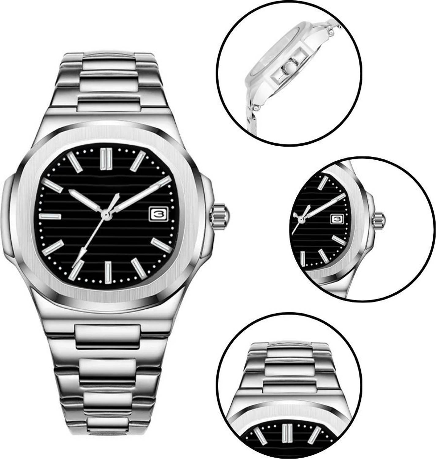 luxurit Mens-LRLX144 Square Dial Watch - Image 3