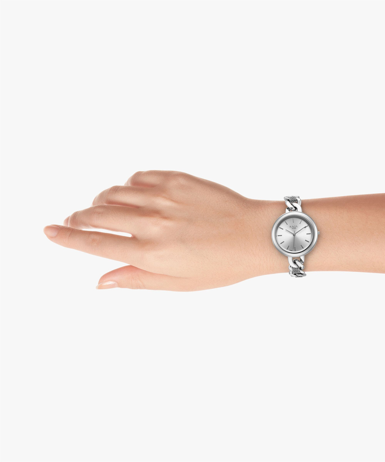 Image of Titan Titan Raga Showstopper Silver Dial Silver MetalStrap Analog Watch - For Women