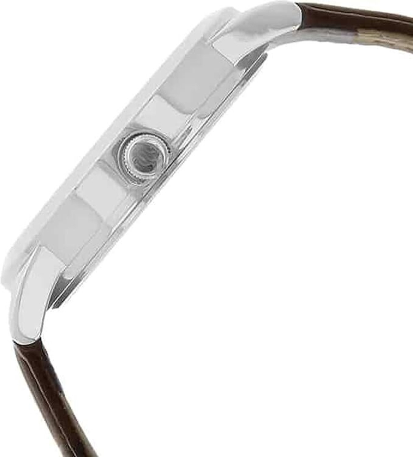 Image of Giomex GMX1584SL Classic Silver Date Analog Watch - For Men