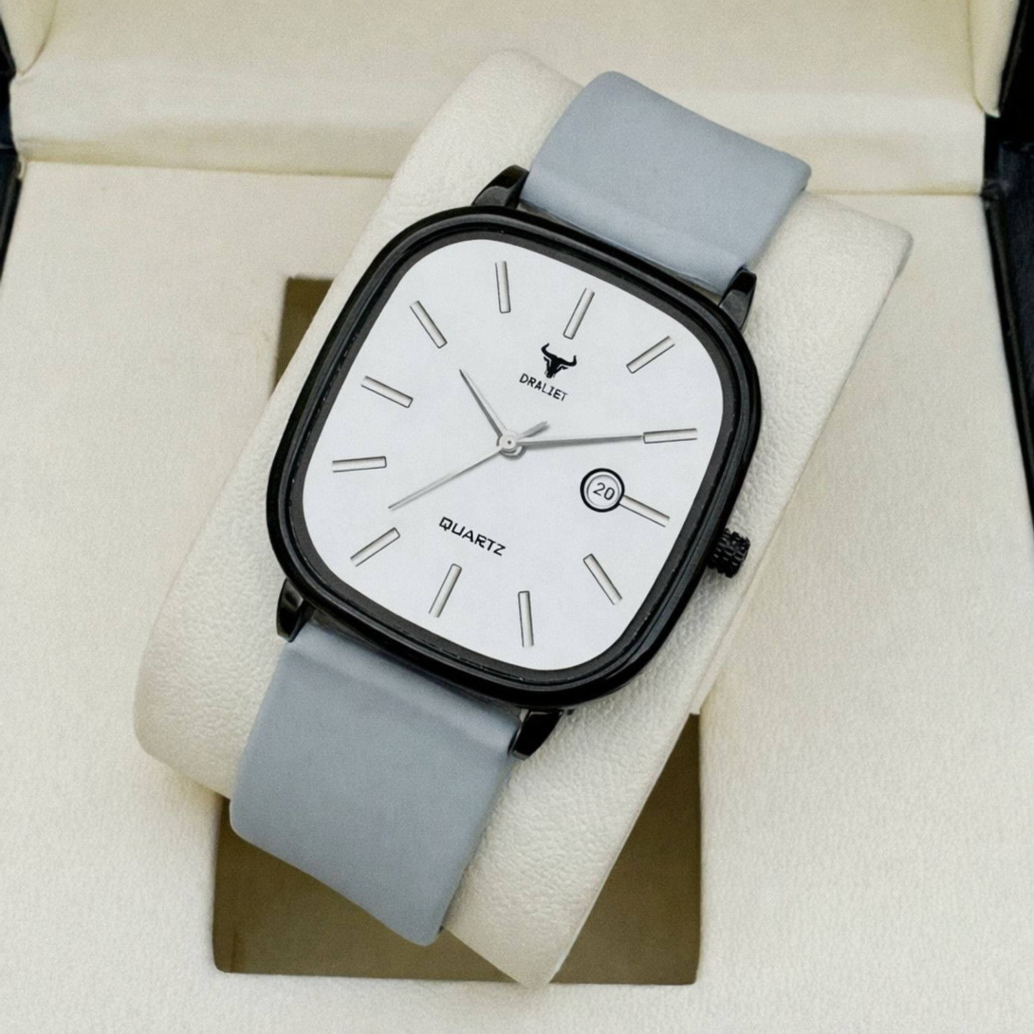 Image of DRALIET RD-9102 Elegant Series Square Quartz For Boys Analog Watch - For Men