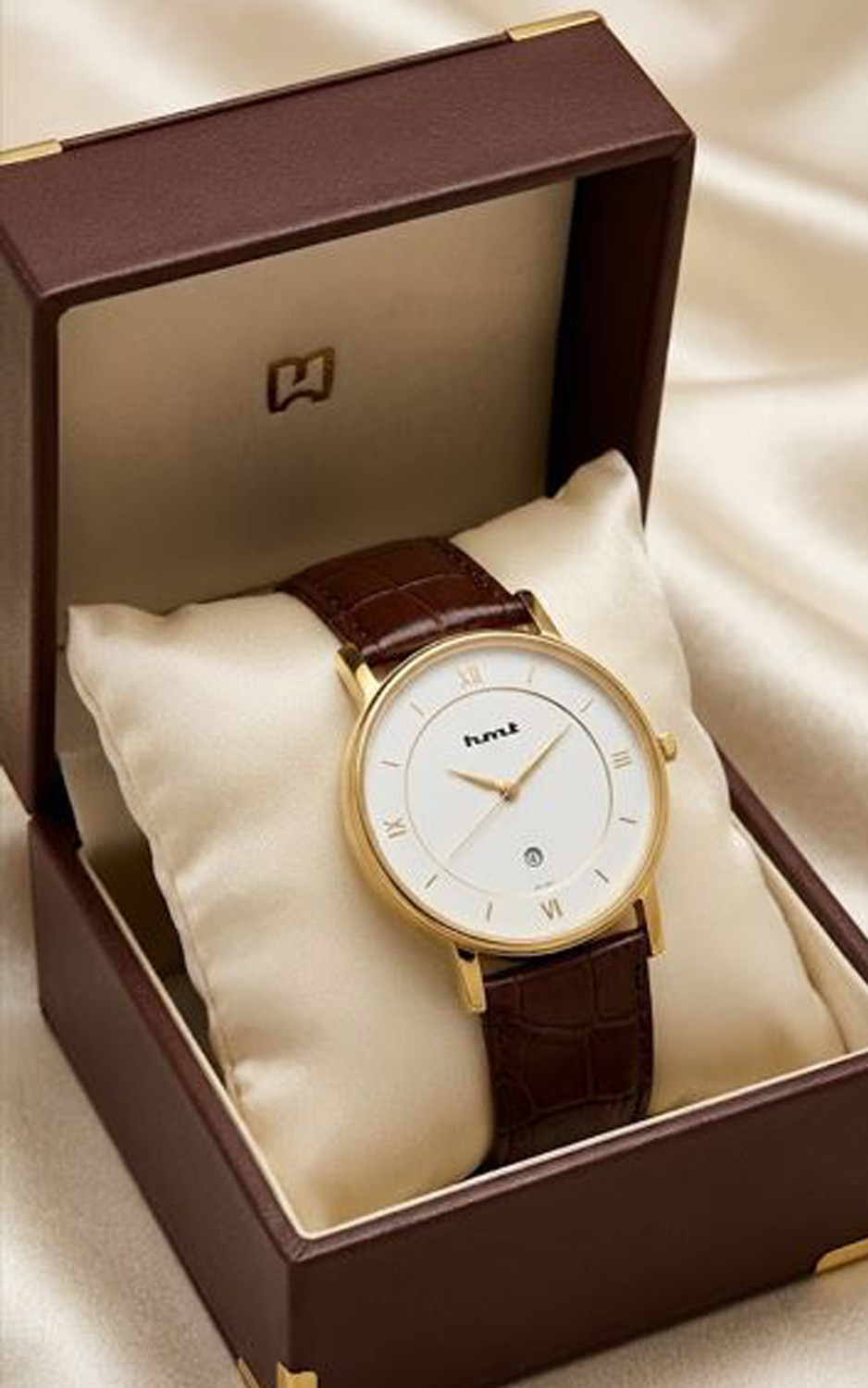 Image of hmt QUARTZ HMTS Water Resistant Scratch Resistant Date Watch For Mens Analog Watch - For Men