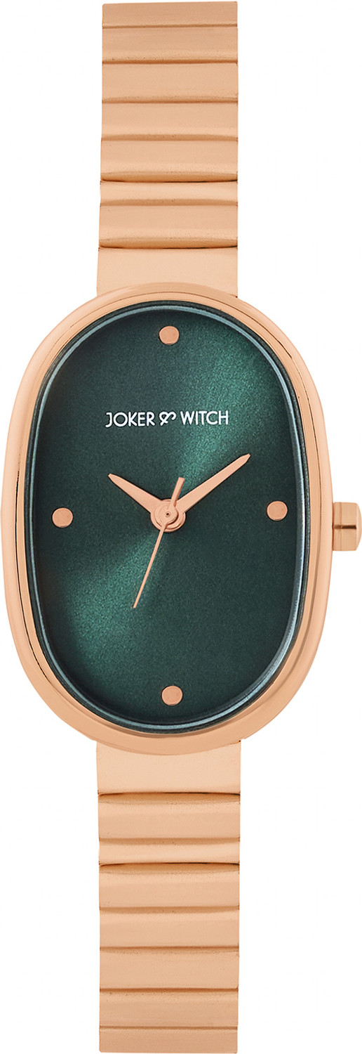 Image of Joker & Witch Joker & Witch Eterna Emerald Sunray Small Oval Dial Rosegold Women's Watch Analog Watch - For Women