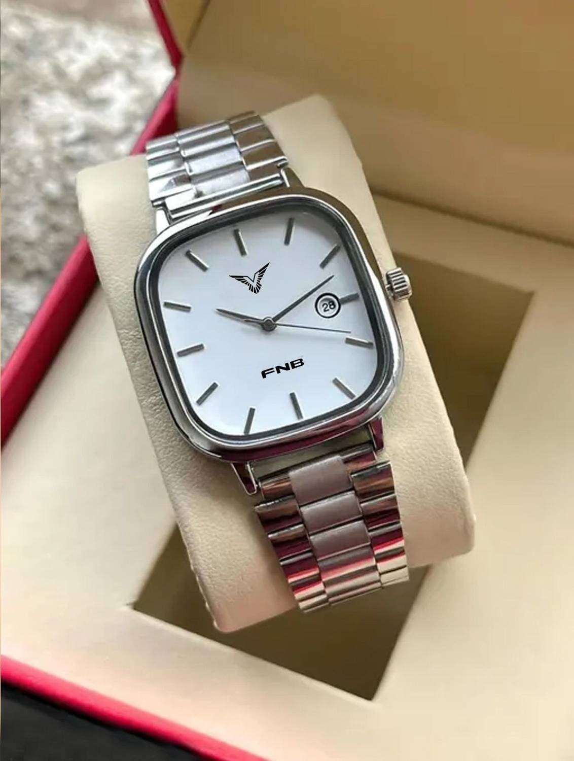 FNBSTORE Analog Watch - Silver - Image 3